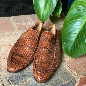 VTG Classiques for Nordstrom Leather Tweed Slip On shoes